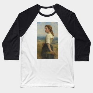 Glaneuse by William-Adolphe Bouguereau Baseball T-Shirt